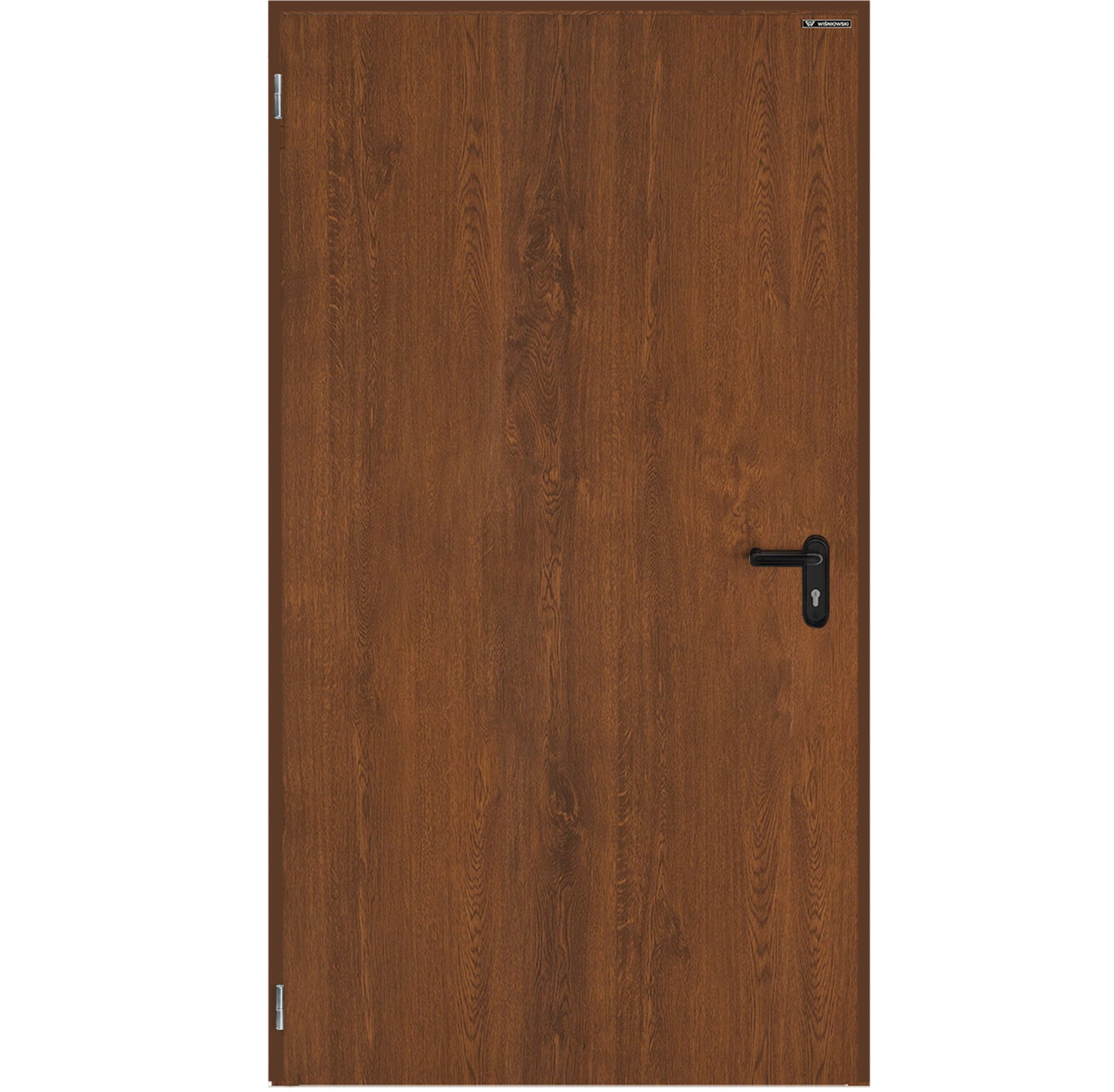 Drzwi zewnętrzne Technical 40 80 cm, lewe, orzech 1