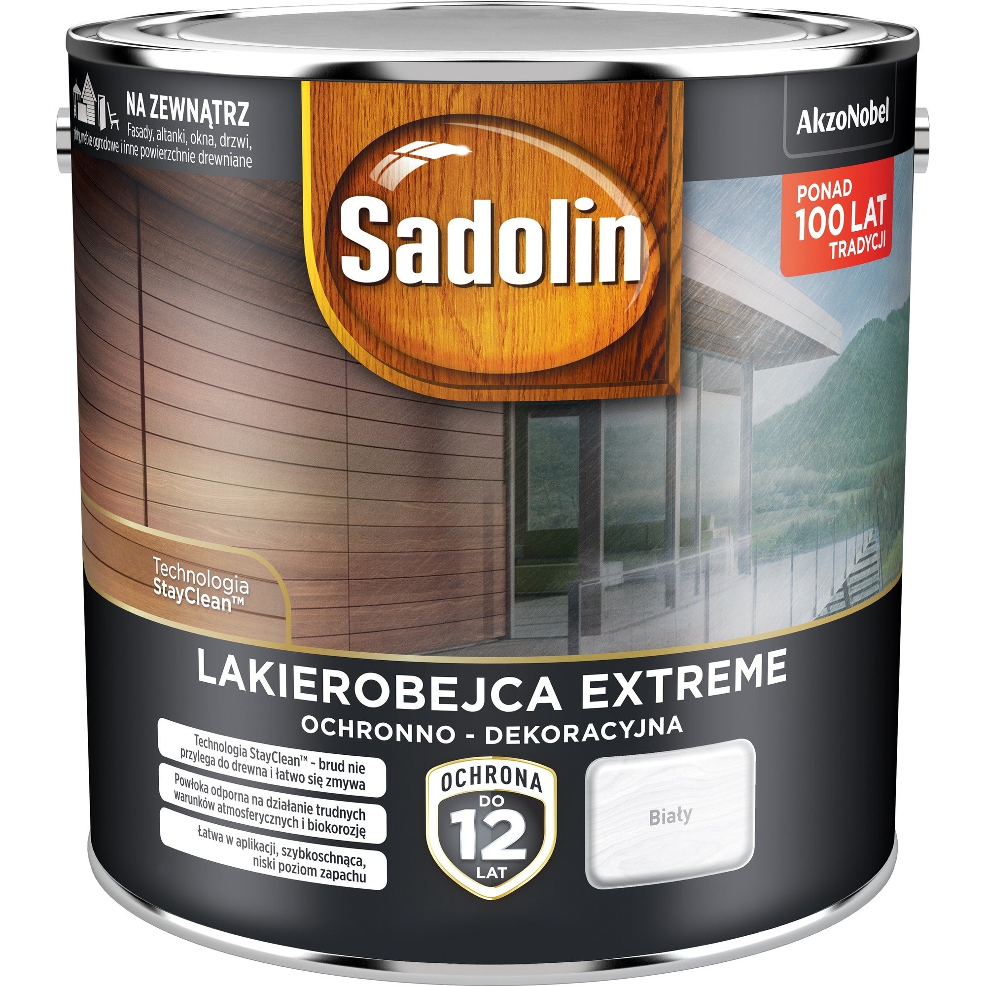 Lakierobejca Sadolin Extreme biały 2,5l 0