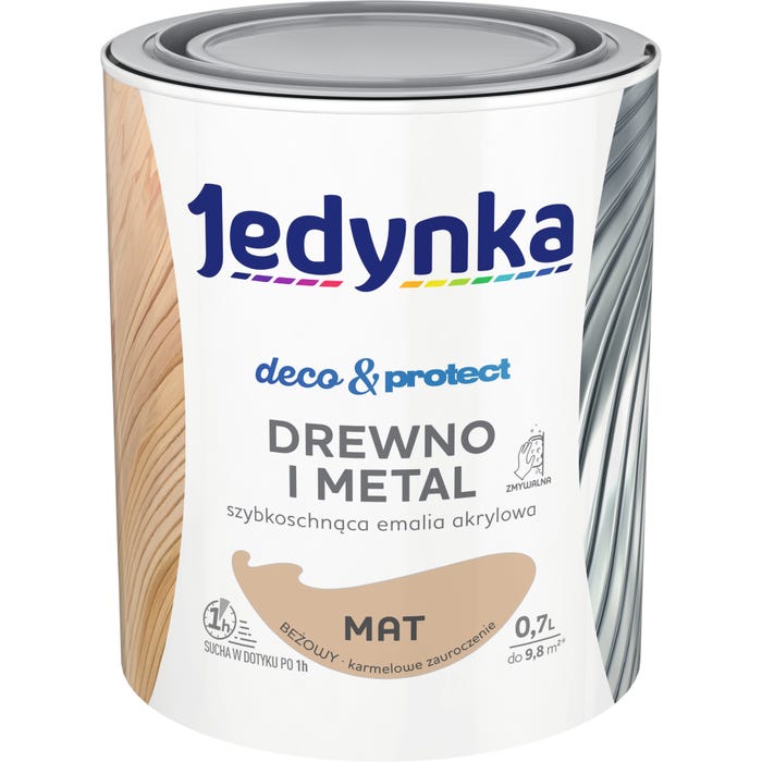 Farba Jedynka Deco&Protect matowa beżowy 0,7l