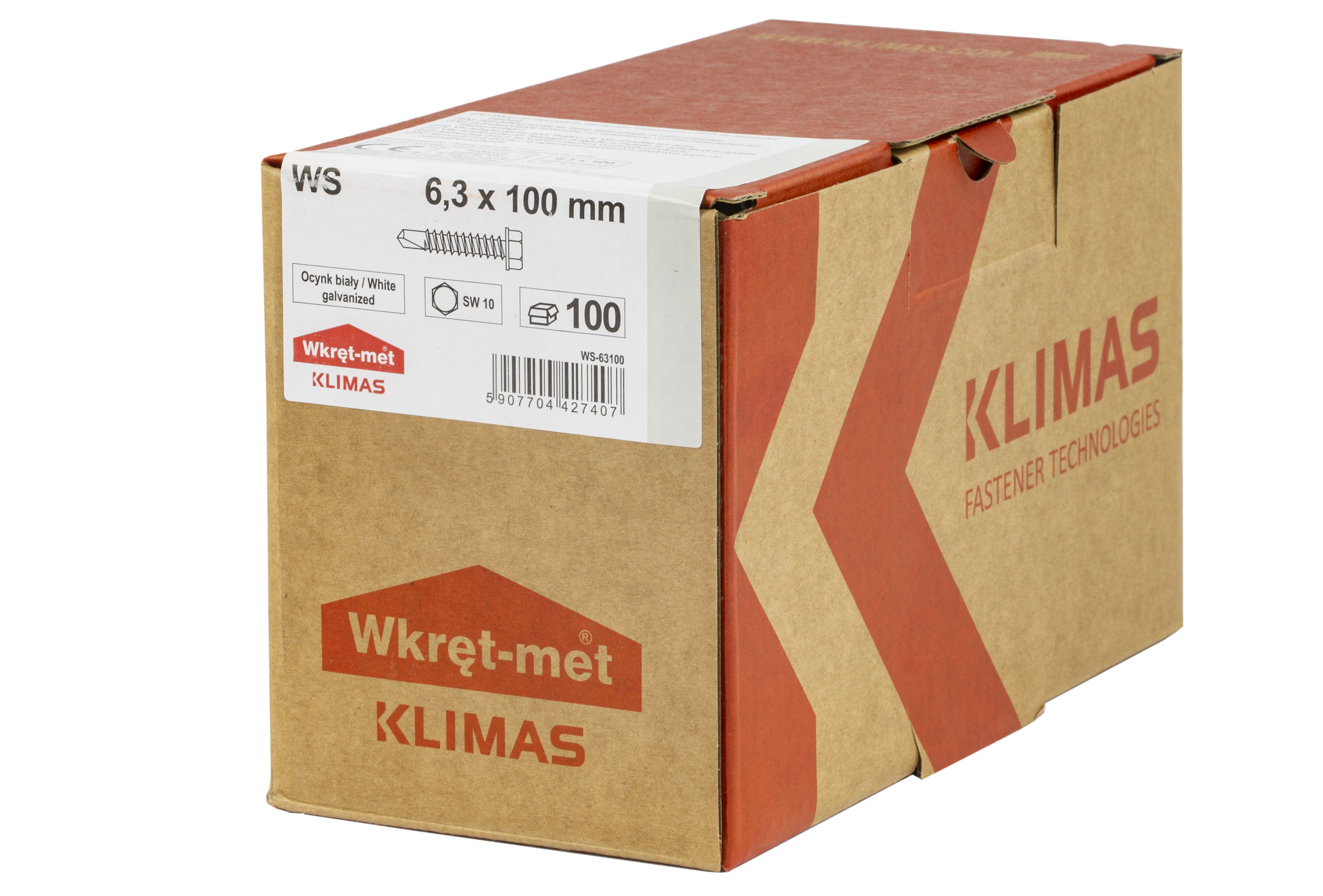 Wkręt samowiercący 6.3x100 mm (2.06 kg.) 1