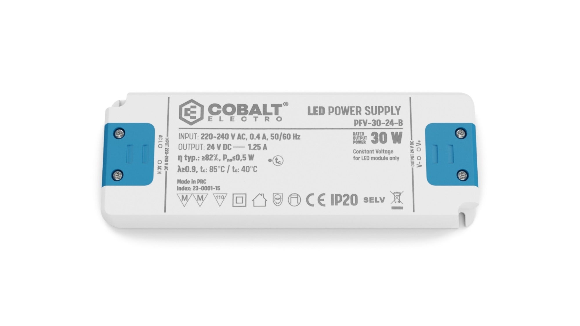 Zasilacz LED CobaltElectro PFV-B 24V 30W IP20