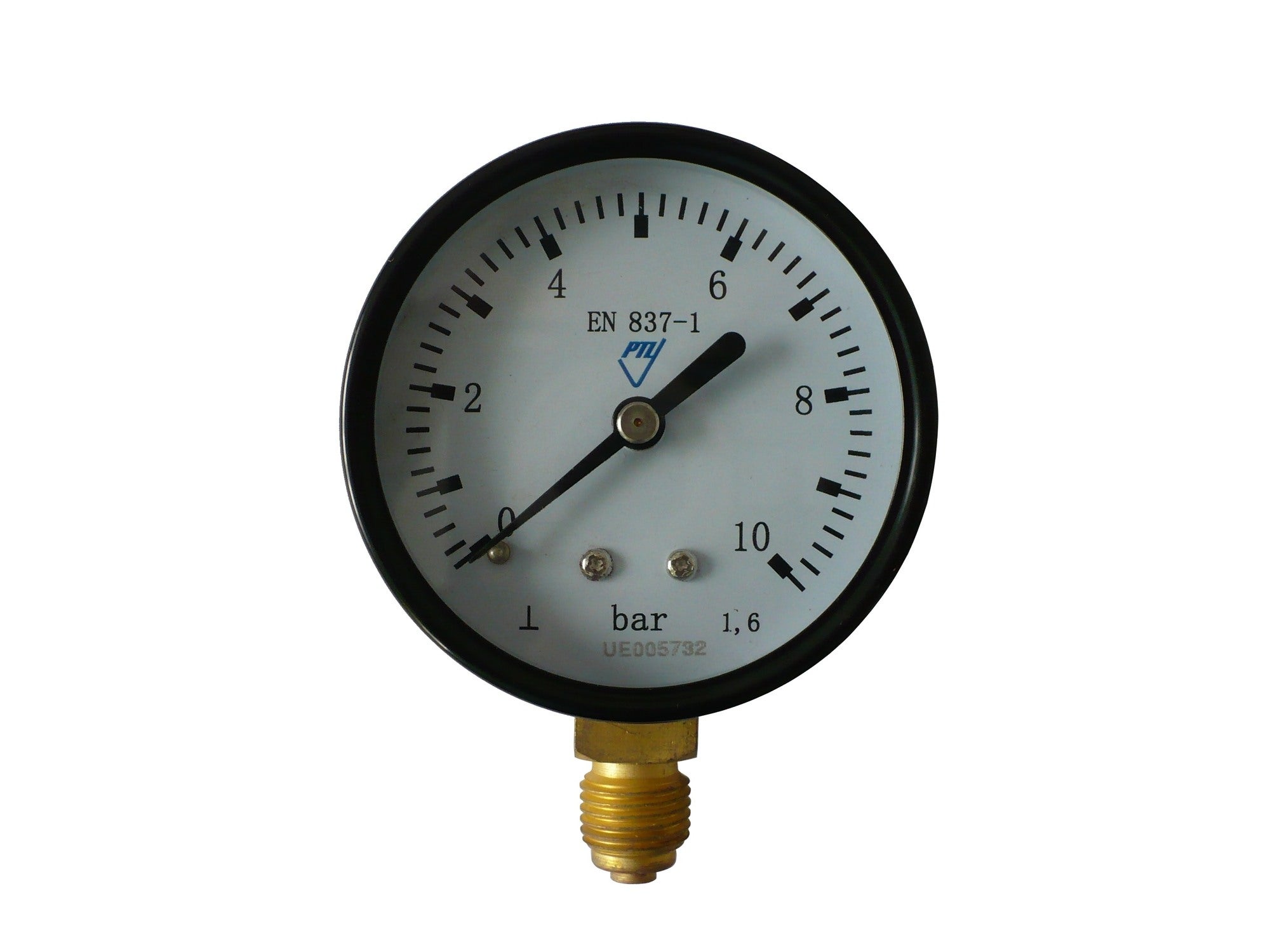 Manometr grzewczy M63 R 1/4" 0-10 bar, pionowy 1