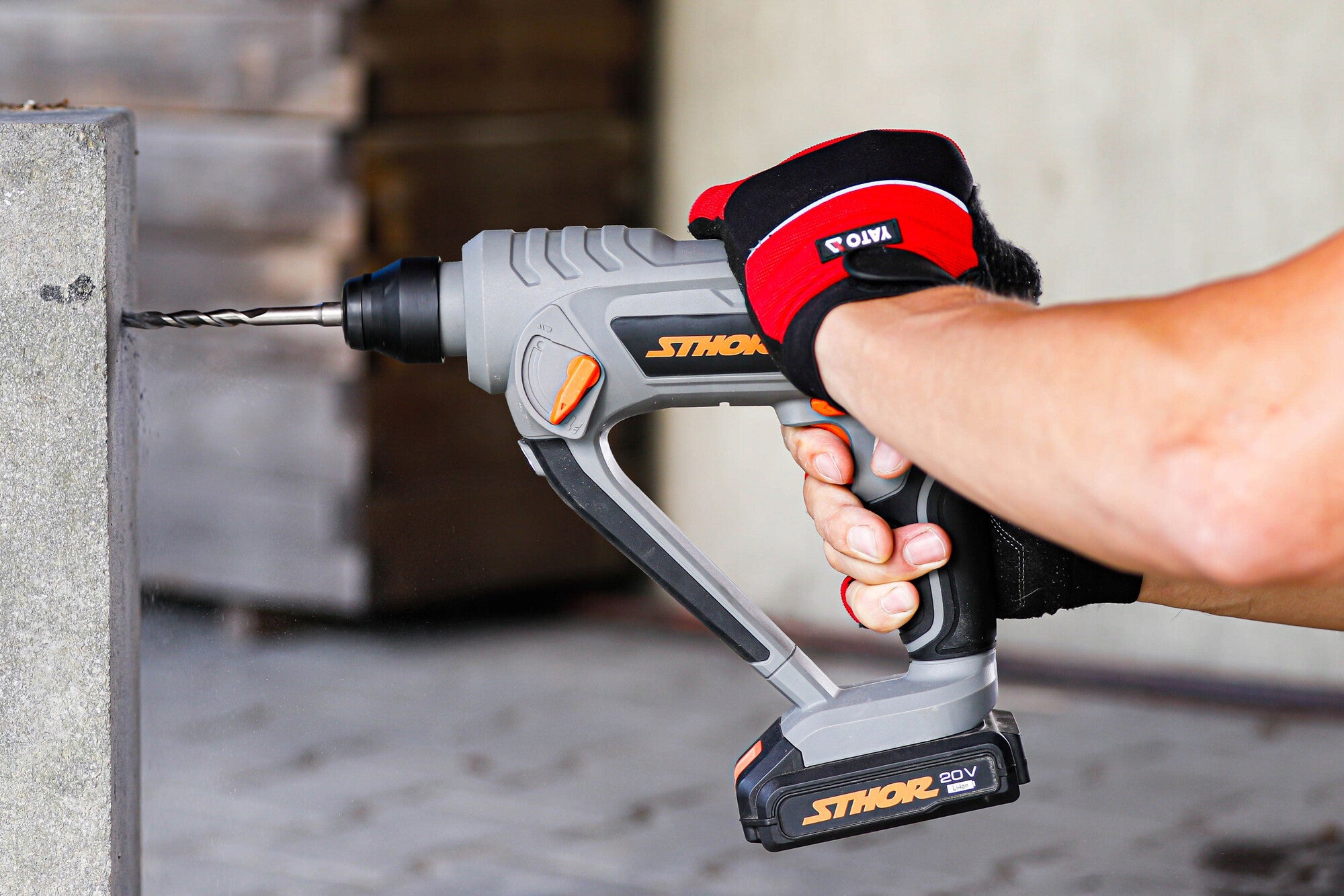 Młotowiertarka 20V 78108 Sthor / 1 x 2,0Ah 2