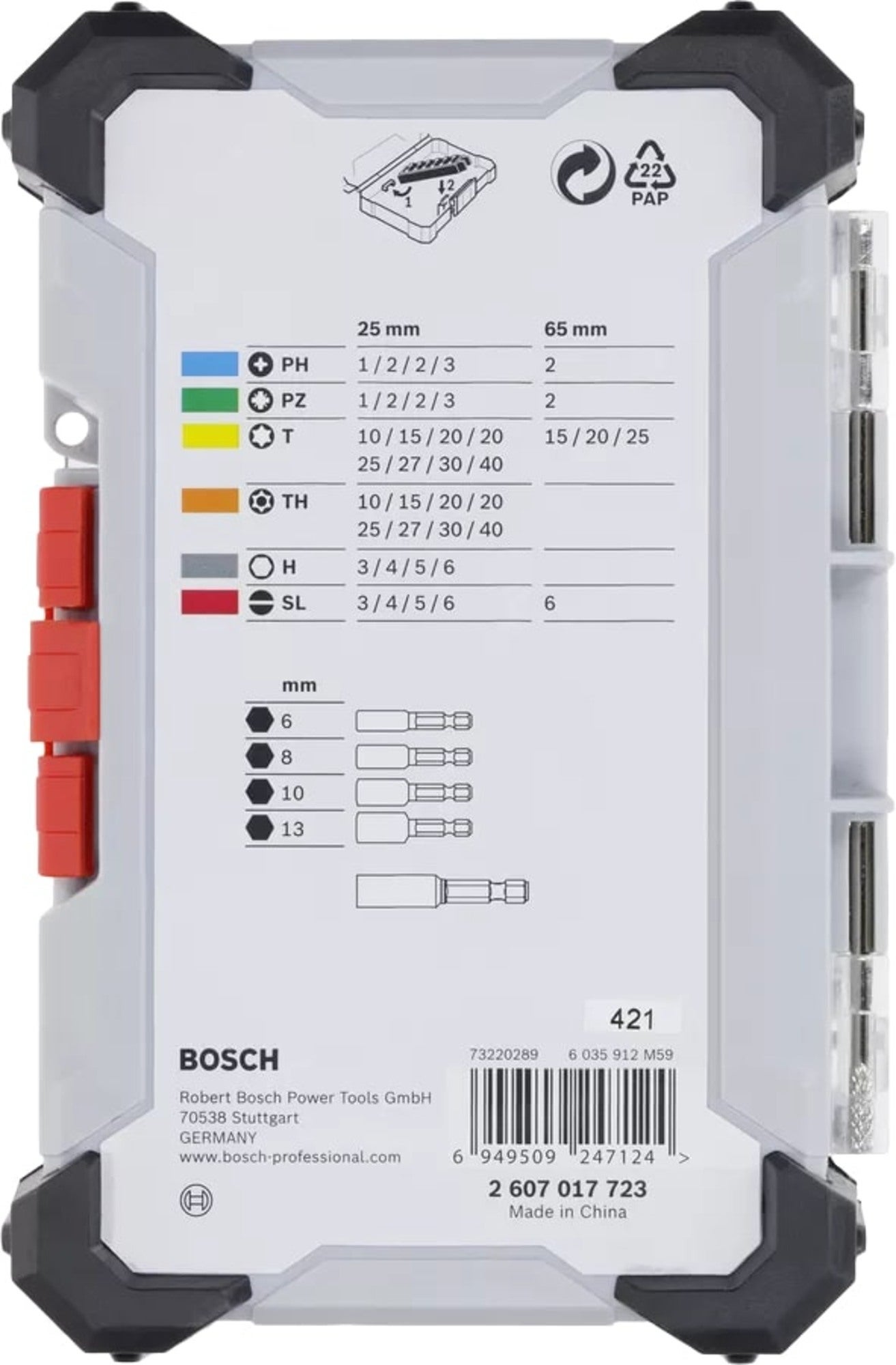 Zestaw bitów i nasadek BOSCH - 43szt. 1