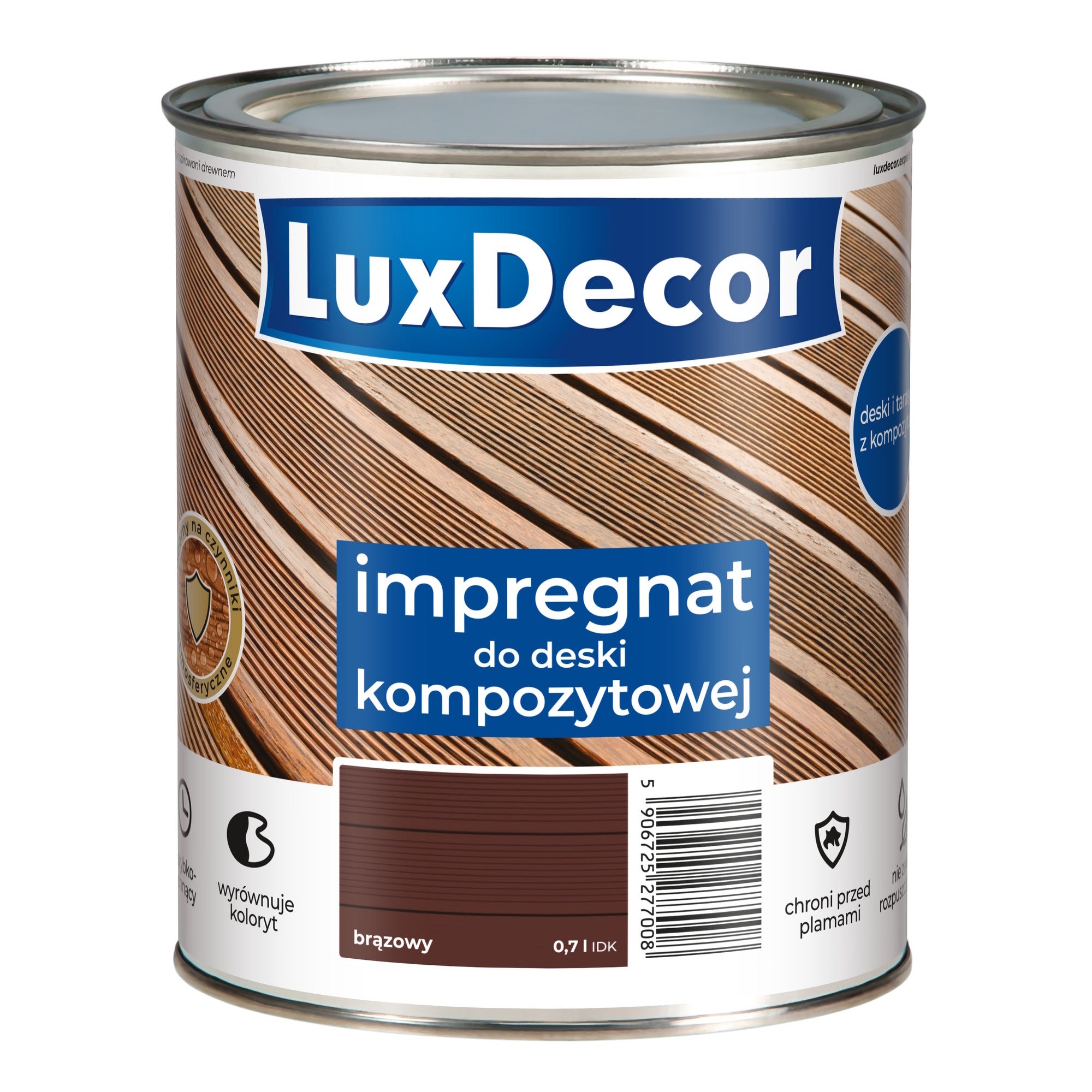 Luxdecor impregnat do deski kompozytowej brązowy 0,7L 0