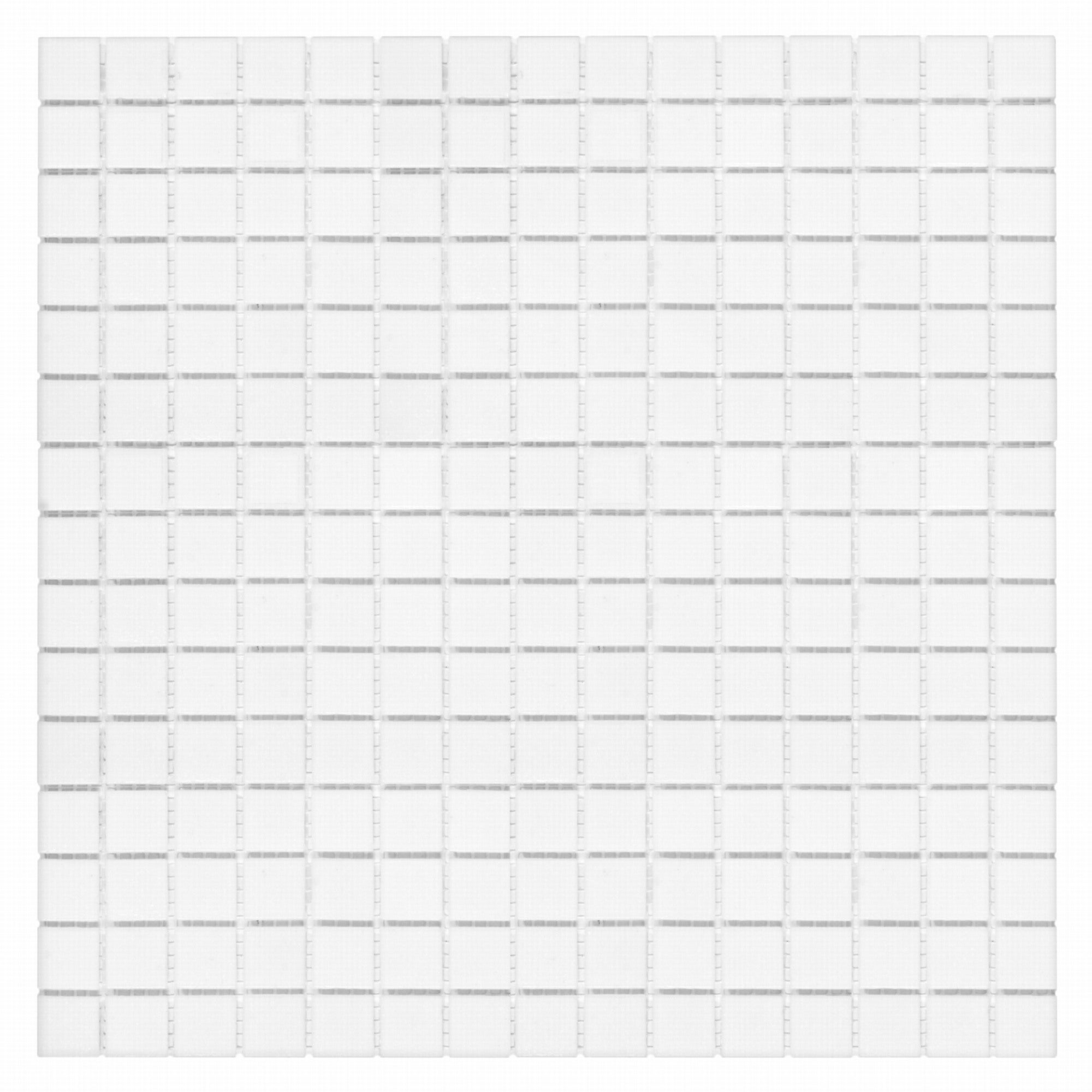 Mozaika szklana Q white 32.7x32.7 cm