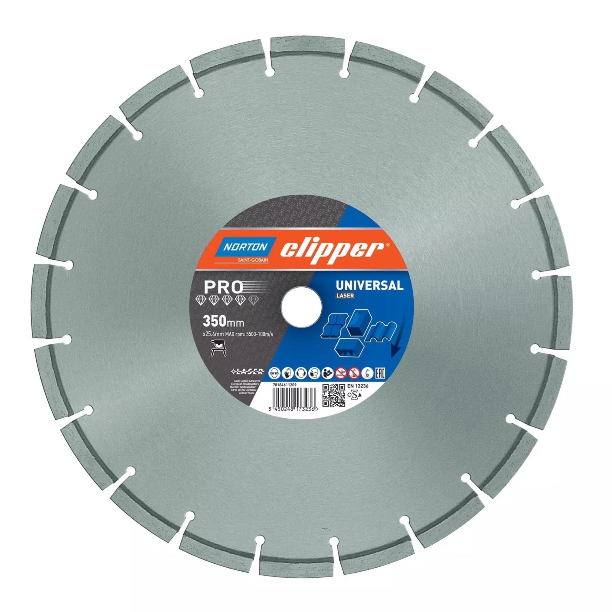 Tarcza diamentowa segmentowa 350x24,5 mm PRO UNIVERSAL LASER MS 0