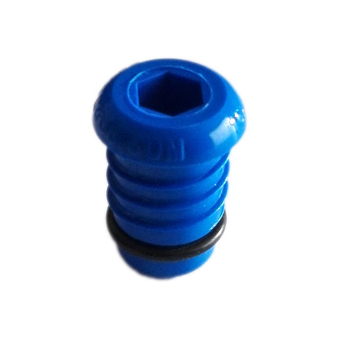 Korek do prób szczelności do rur PEX 16x2 mm, niebieski