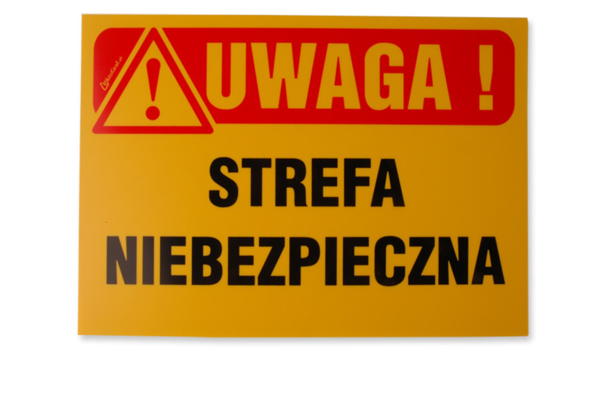 Znak informacyjny STREFA NIEBEZPIECZNA Tb-38 K 0