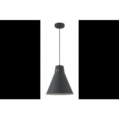 Oprawa sufitowa GIANNI L 1x E27, czarny, średnica 32cm, materiał metal