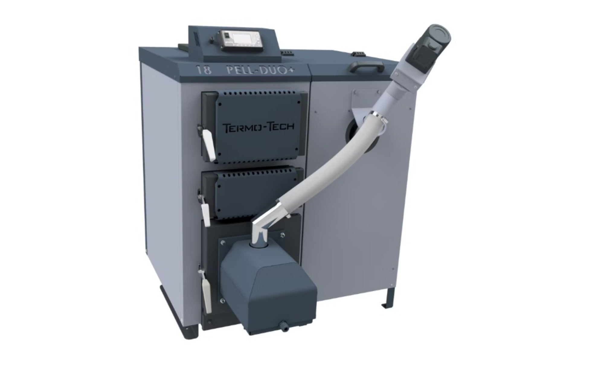 Kocioł pelletowy PELL DUO 18KW prawy