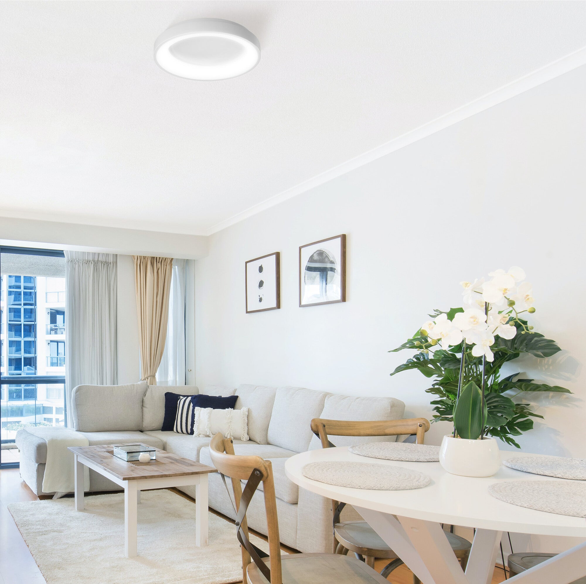 Plafon LED Edge 72W 4700Lm RGB IP20 biały 3