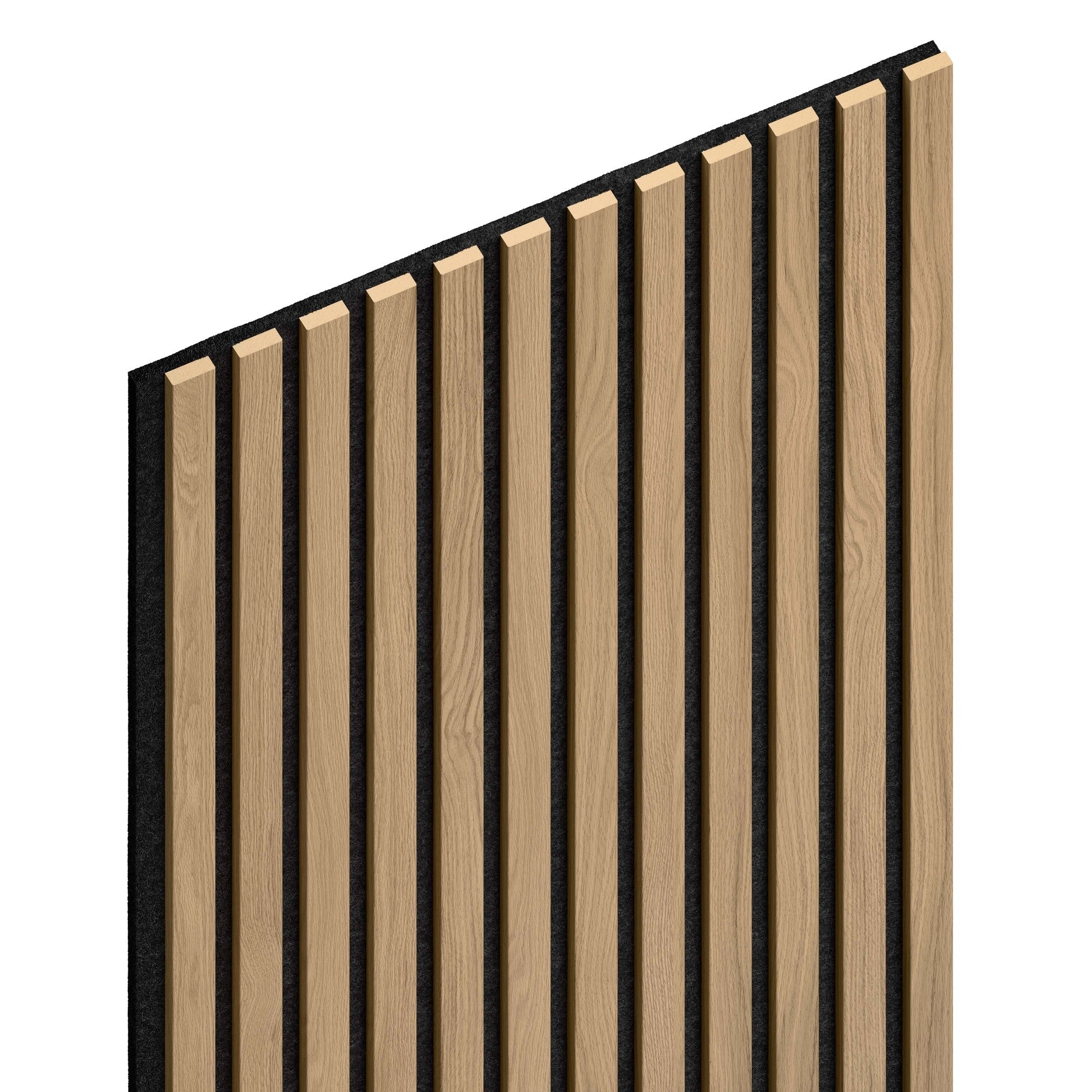 Panel lamelowy na filcowym podkładzie 2650x600 dąb, czarne tło 4