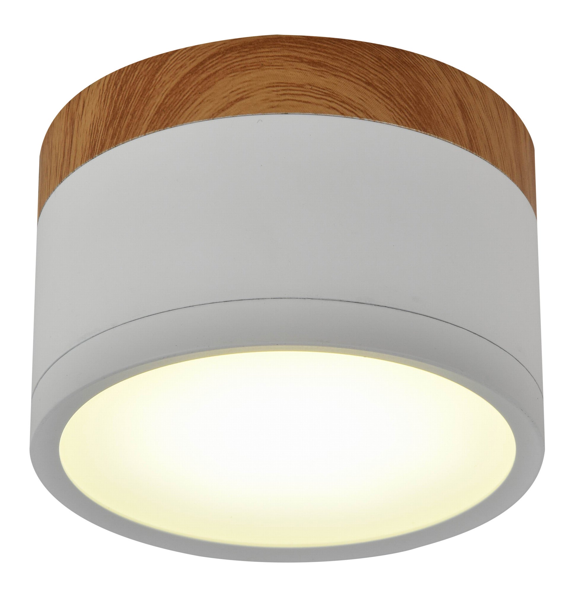Oprawa tuba 9W LED 4000K biały drewno