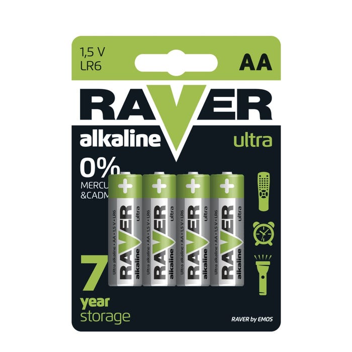 Bateria Raver LR6 (AA) 1,5V 4szt