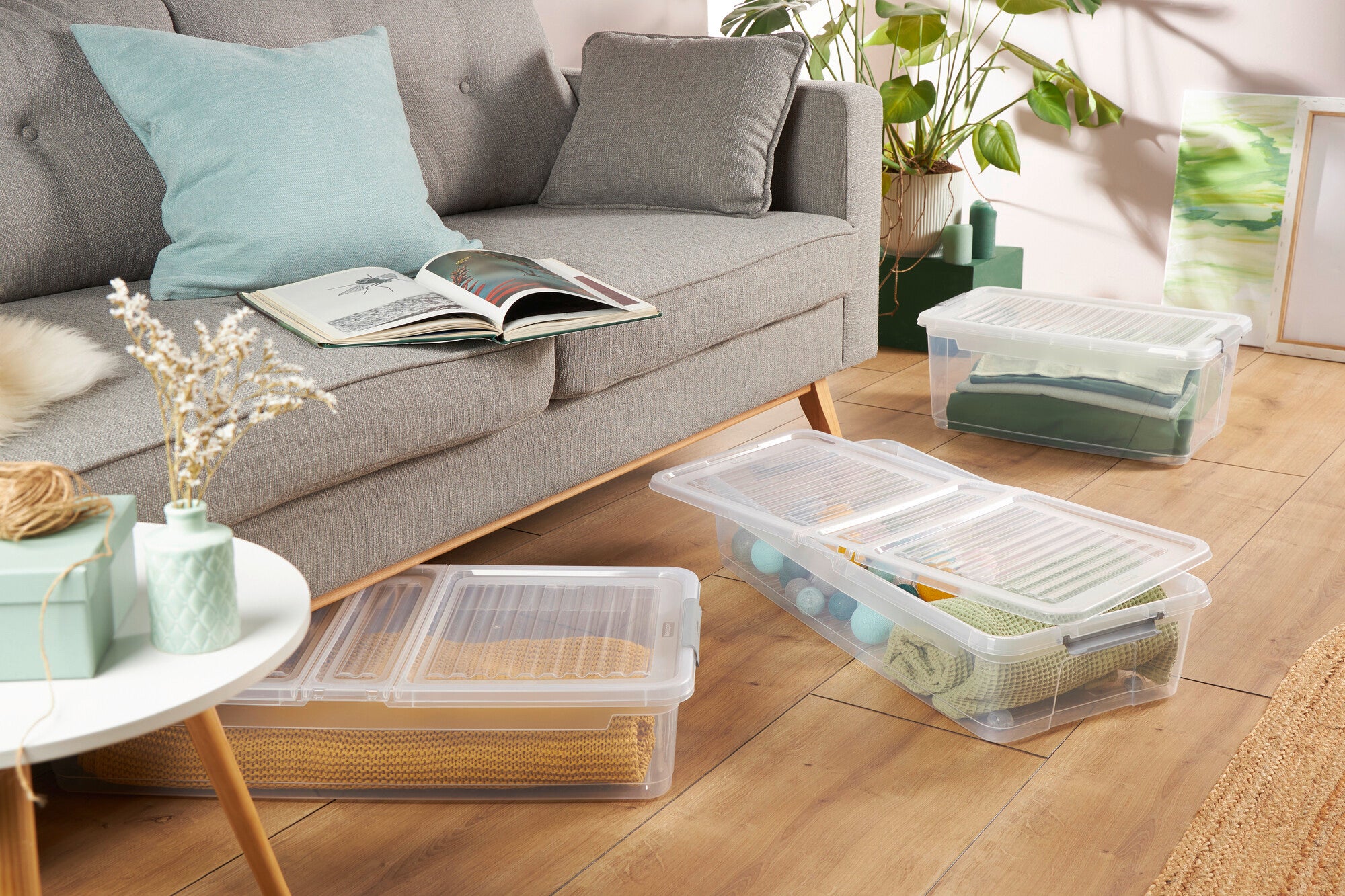 Pojemnik Clipbox z kółkami, 37l  8