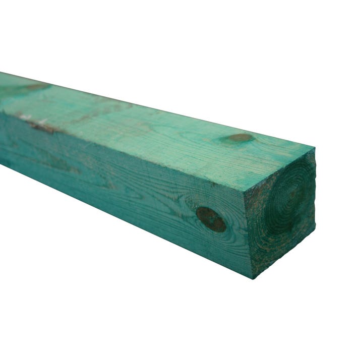 Krawędziak sosnowy, impregnowany 100x100x3000 mm