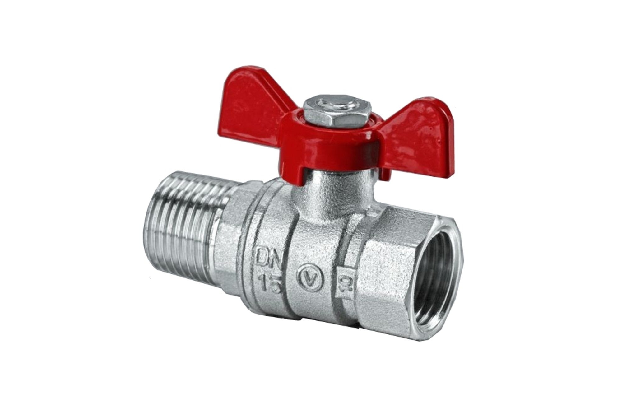 Zawór kulowy Onyx GW/GZ 1/2" z dławikiem i motylkiem 1