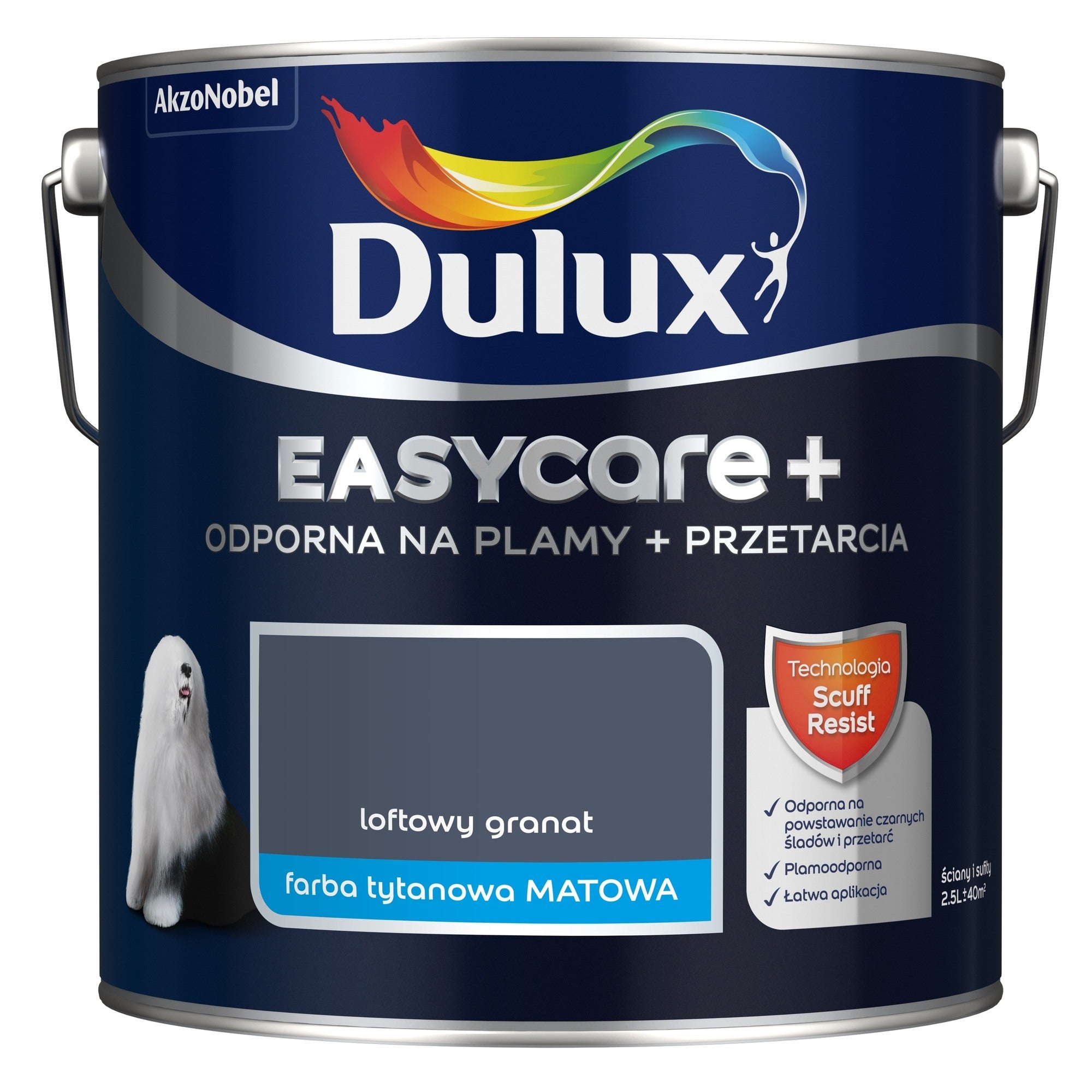 Farba Dulux EasyCare + loftowy granat 2,5l 0