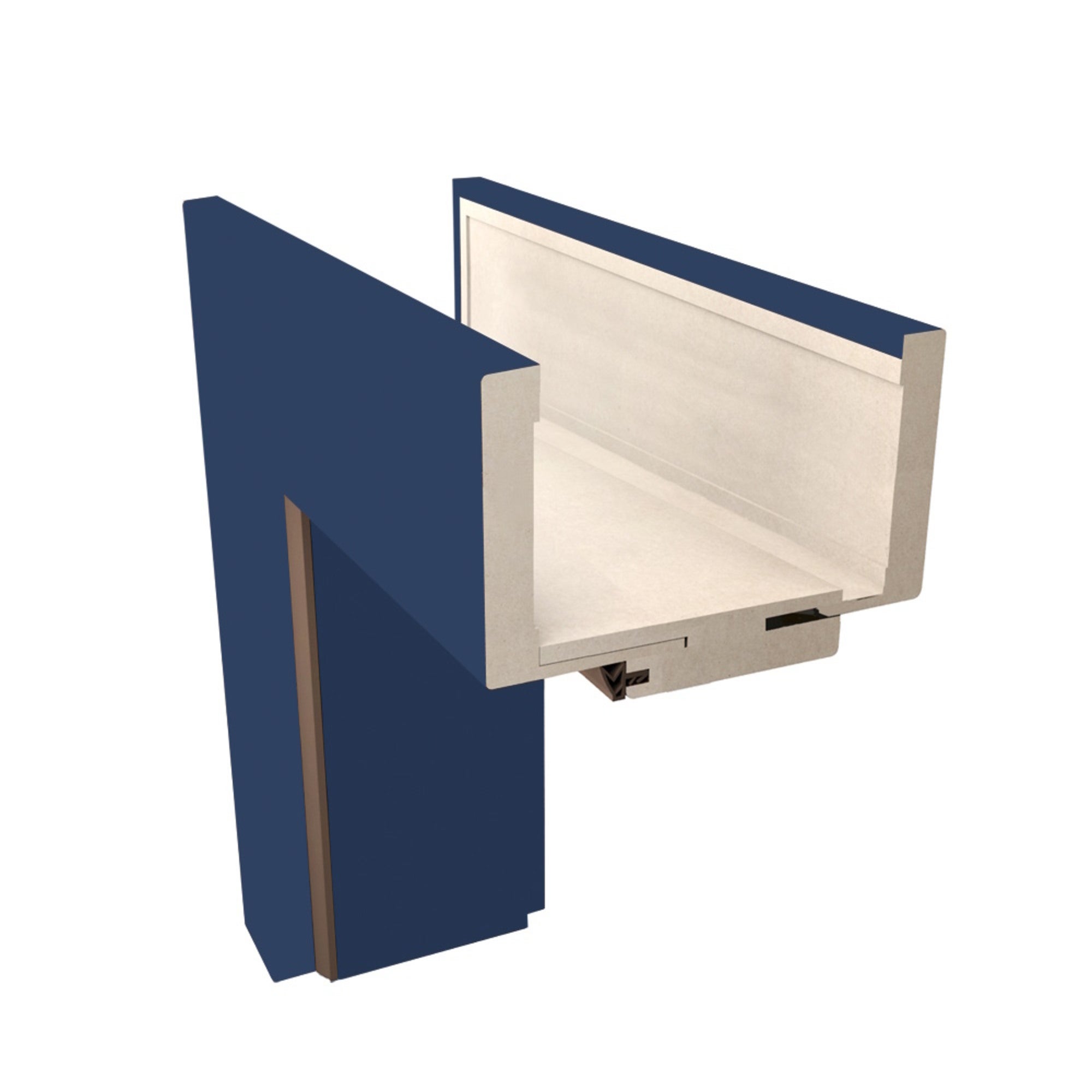 Ościeżnica regulowana Din Duo 120-140 80 lewa granat