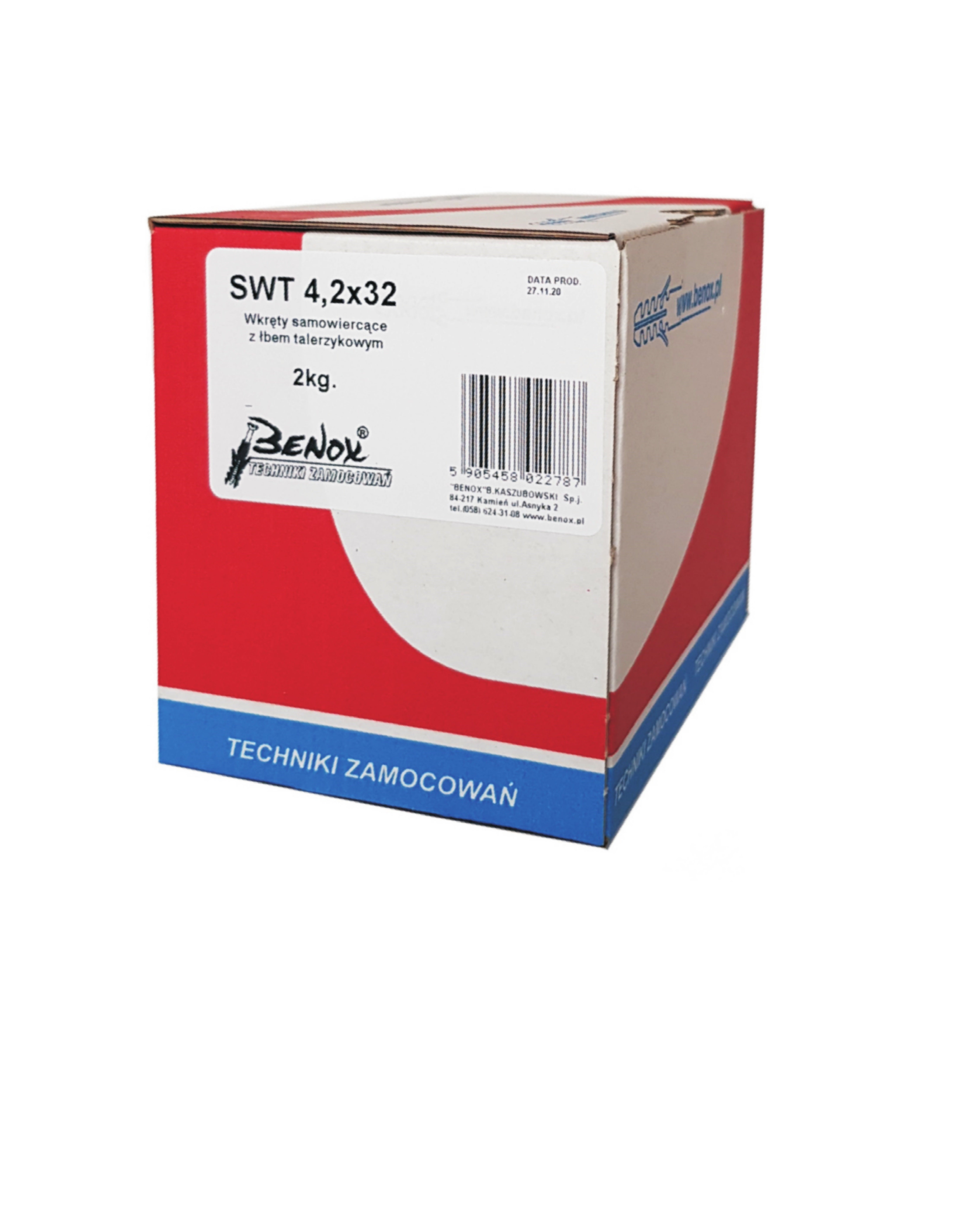 Wkręt samowiercący podkładkowy 4.2x32 mm (2 kg) 2