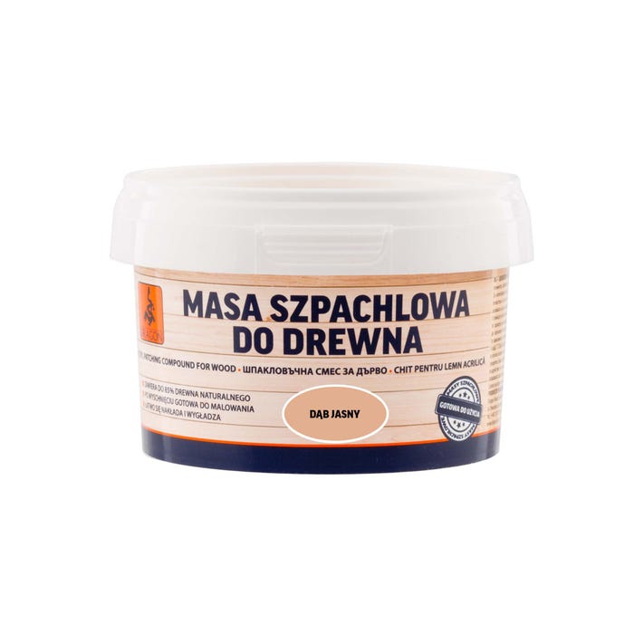 Szpachla do drewna Dragon dąb jasny 0,25kg