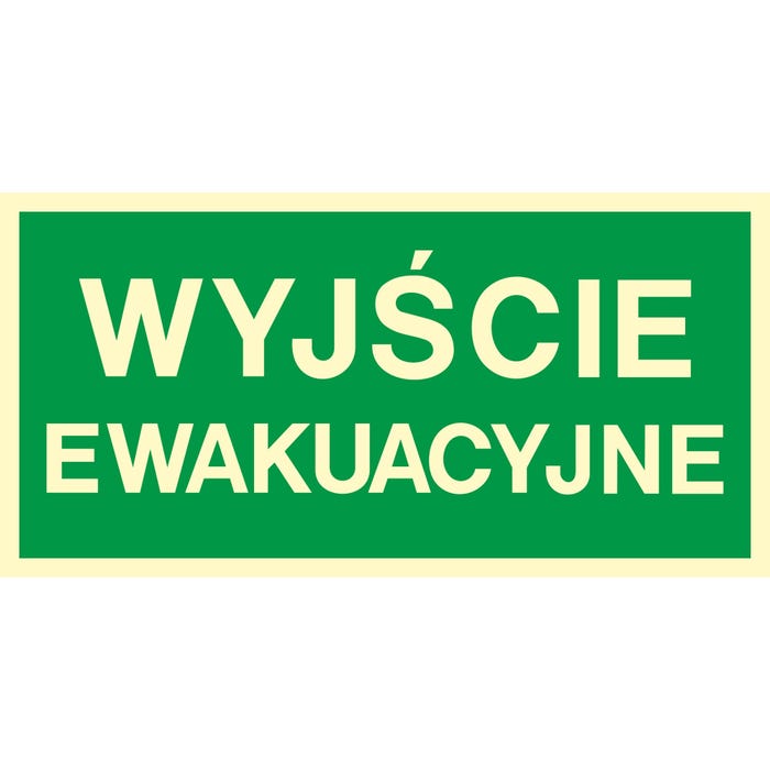 Znak informacyjny WYJŚCIE EWAKUACYJNE