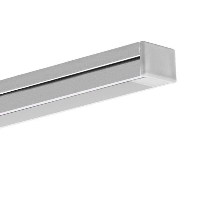 Zestaw profil aluminiowy natynkowy do taśm LED 8-10mm anodowany srebrny 2m Gleb  6x15mm