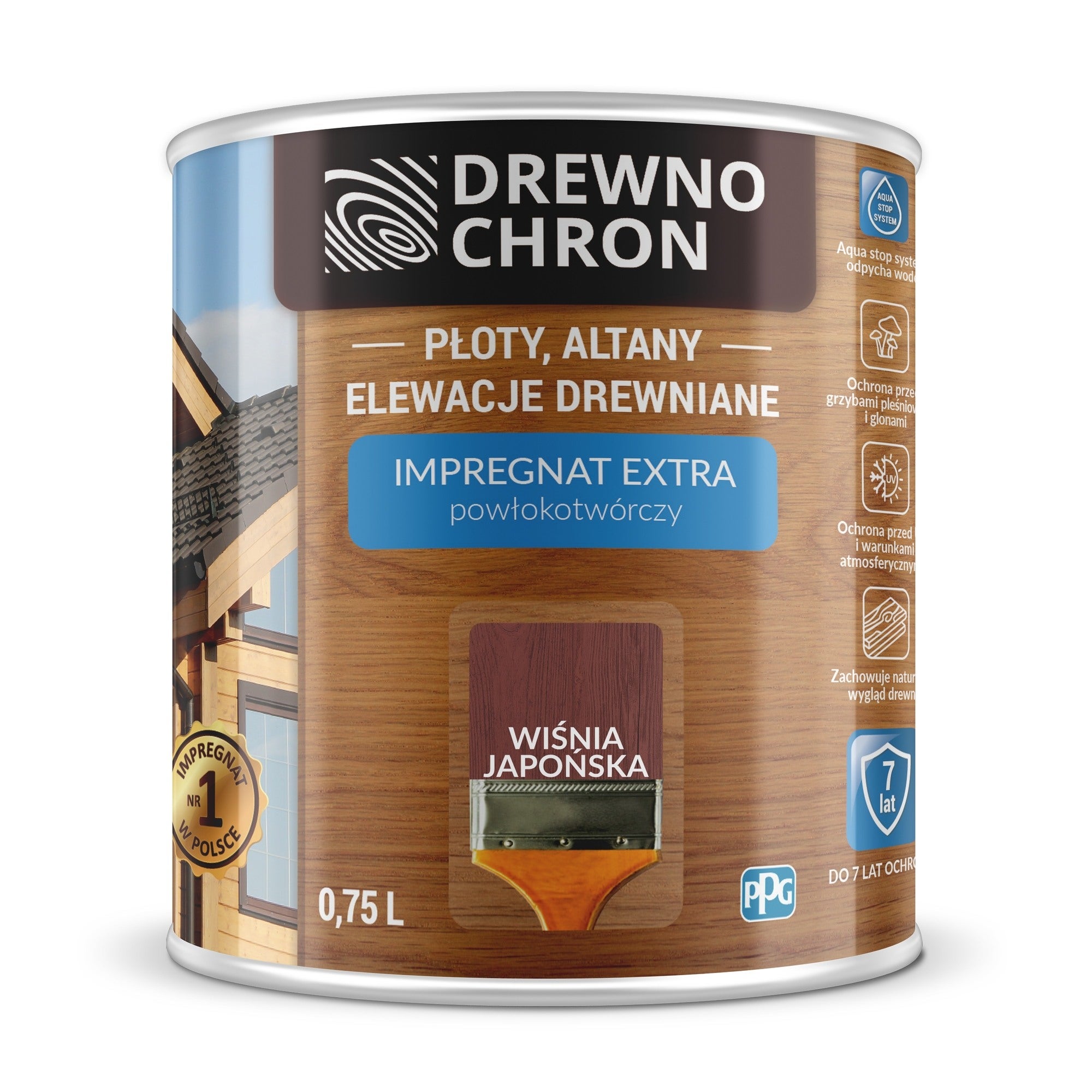 Impregnat Drewnochron Extra wiśnia japońska 0,75l 1