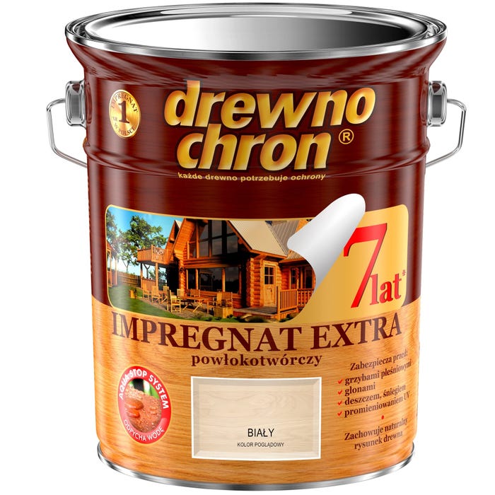 Impregnat Drewnochron Extra biały 4,5l