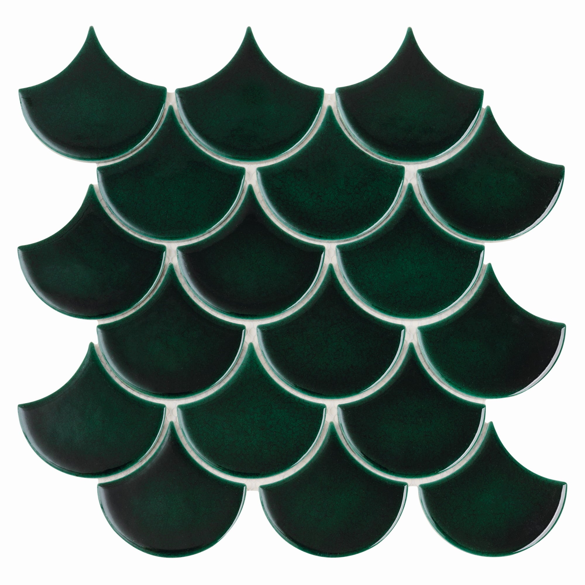 Mozaika ceramiczna Mini fish scale bora 29.6x30 cm