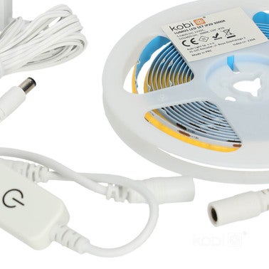 Zestaw taśma LED taśma COB, długość 3m, 3000K, IP20, włącznik ze ściemniaczem 2