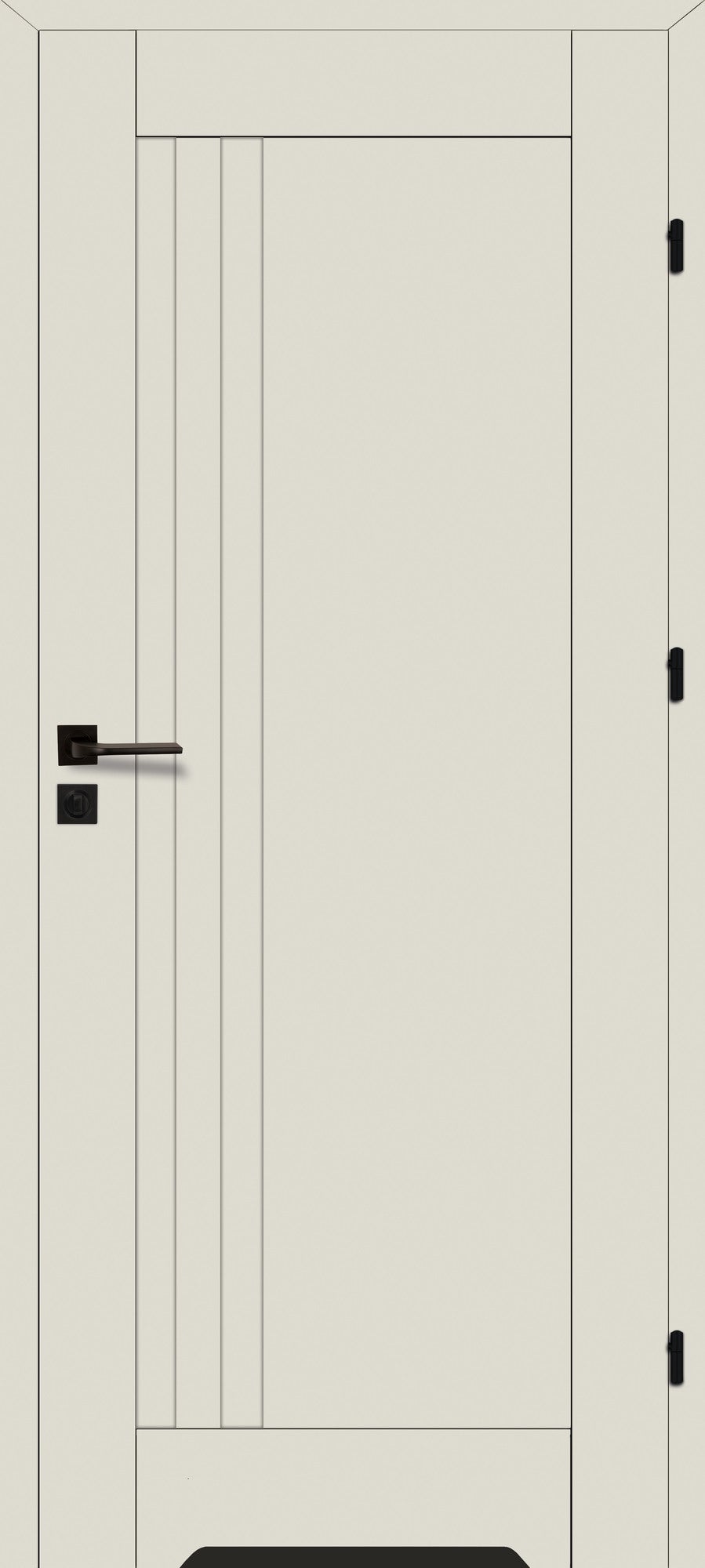 Skrzydło łazienkowe Evi 20 90 prawe grau