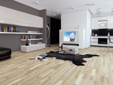 Deska podłogowa Jesion Biały 3-warstw. 3-lam. lakier op.1,58m2 1