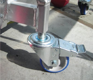 Bezpieczna platforma robocza Faraone CM4 1 x 4 stopni, aluminium 2