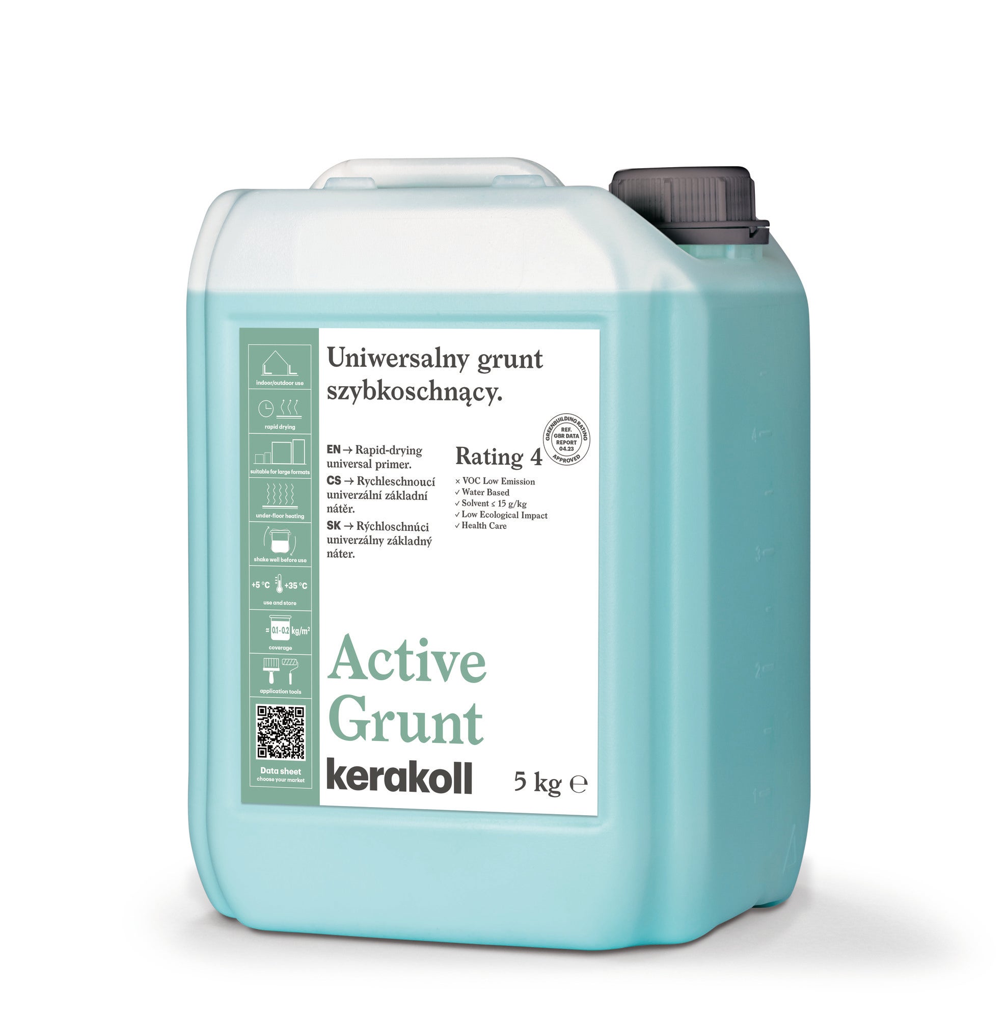 Emulsja gruntująca Kerakoll Active 5 kg, szybkoschnąca 0