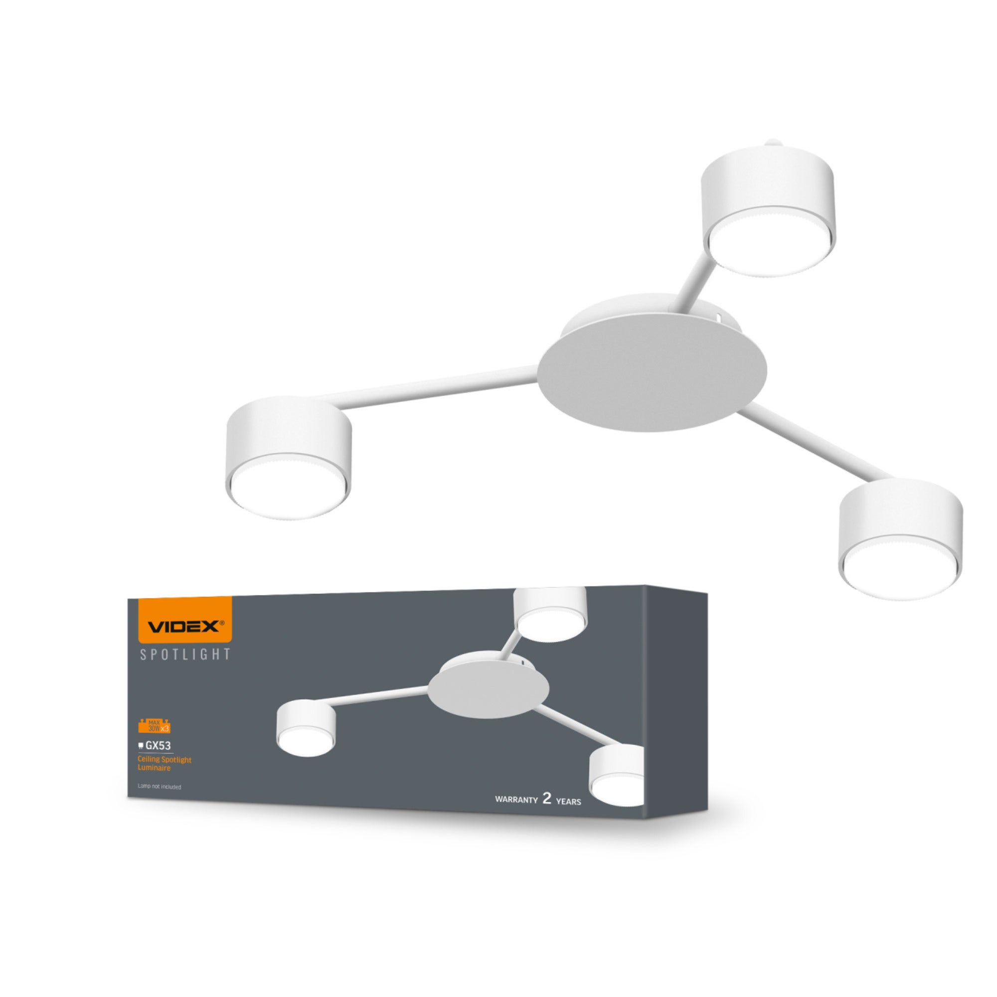 Oprawa sufitowa SPF20B-W 3x30W IP20, biała 1