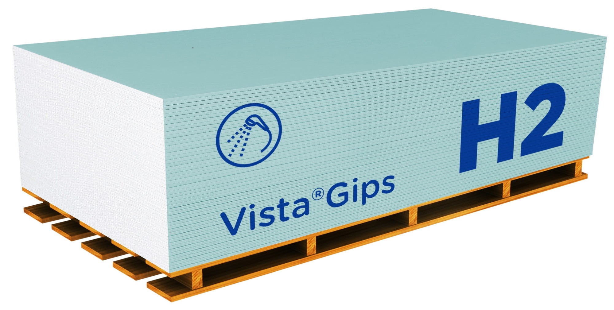 Płyta gipsowo-kartonowa impregnowana  VISTA  1200x2000x12,5 mm GKBI typ H2 2