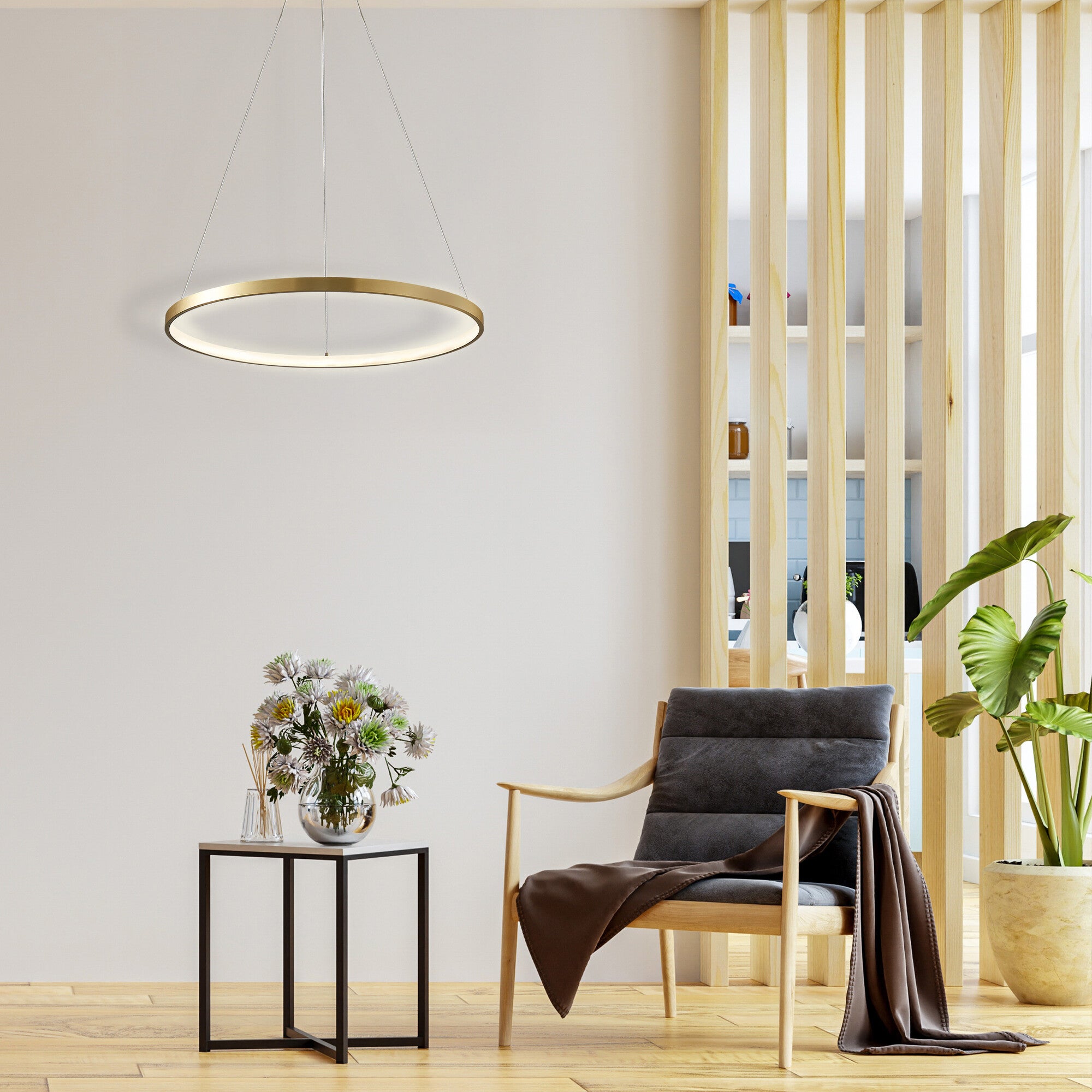 Lampa wisząca LED Lea 20W 2600lm złota 4