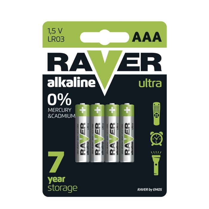 Bateria Raver LR03 (AAA) 1,5V 4szt