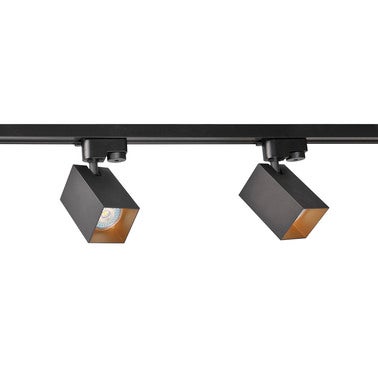 Zestaw szynoprzewodów 1-fazowy SQUARE 3x GU10, szynoprzewód 1m, kolor czarno-złoty 2