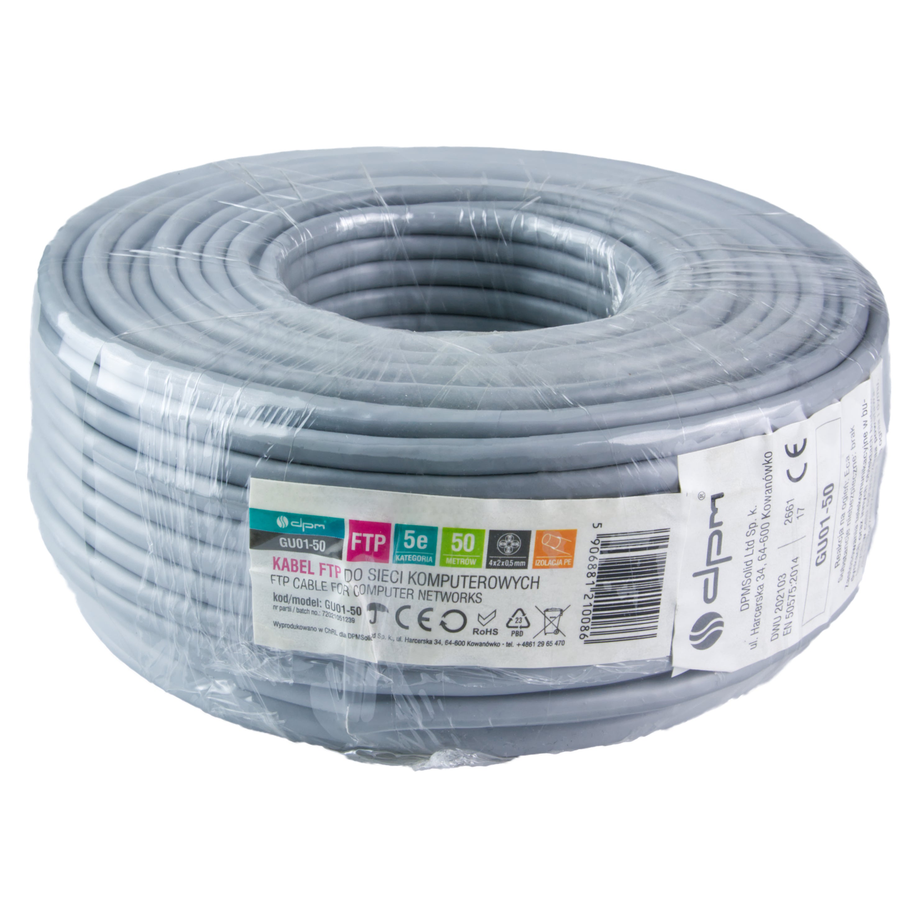 Kabel FTP kat 5e ekranowany 50m 2