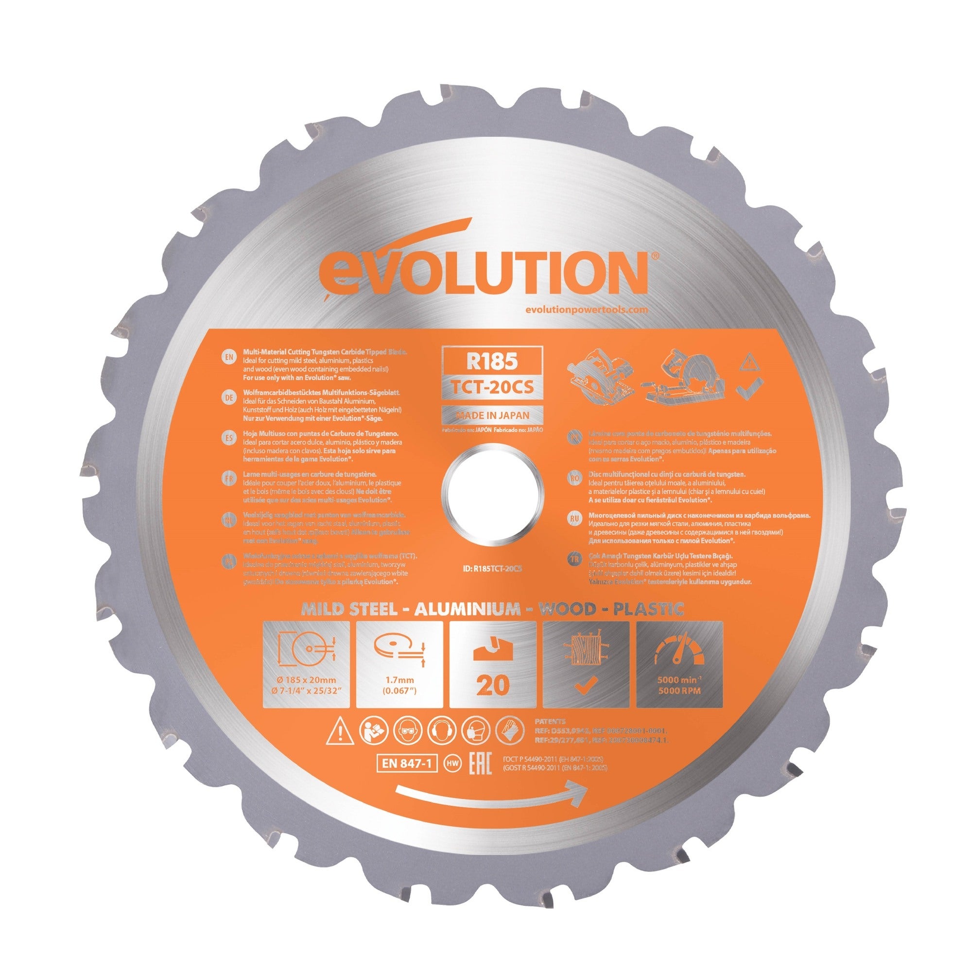 Tarcza wielozadaniowa 185 mm 20Z Premium Evolution