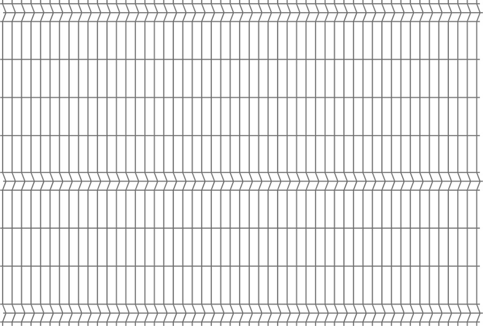 Panel ogrodzeniowy 3D antracyt, 172x250 cm, oczko 50x200 mm, drut 4 mm