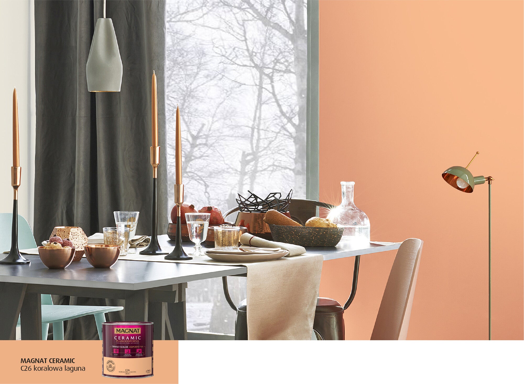 Farba Magnat Ceramic koralowa laguna 2,5l 1