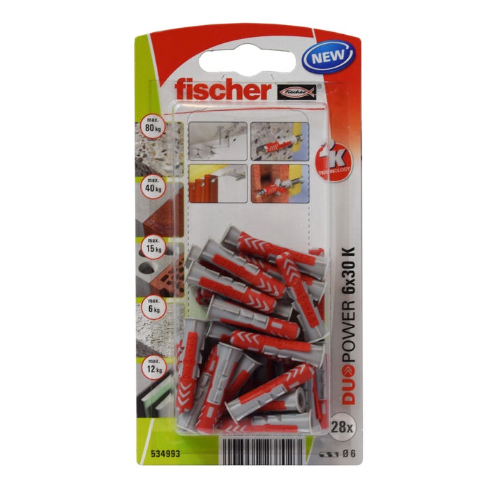 Kołek uniwersalny Duopower 6.0x30 mm