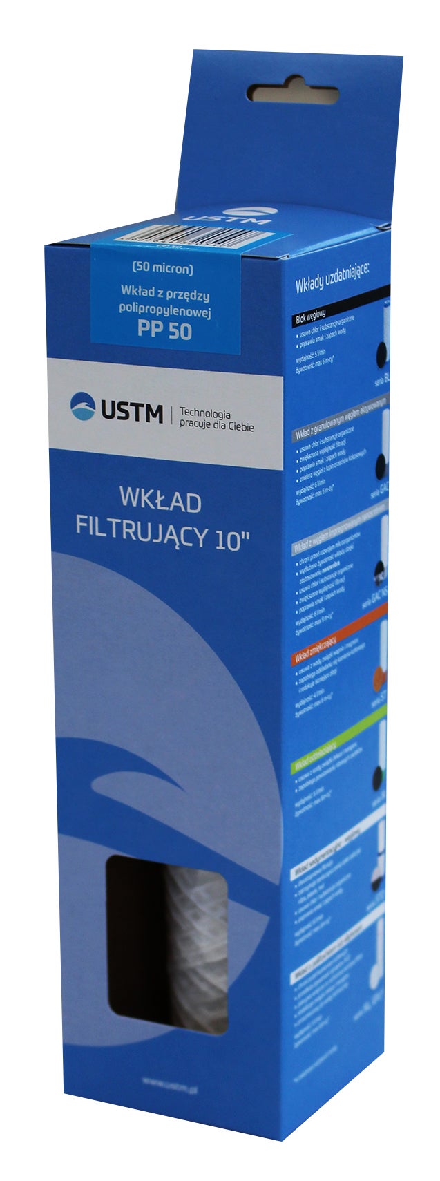 Wkład sznurkowy 50 mikronów 10" 1