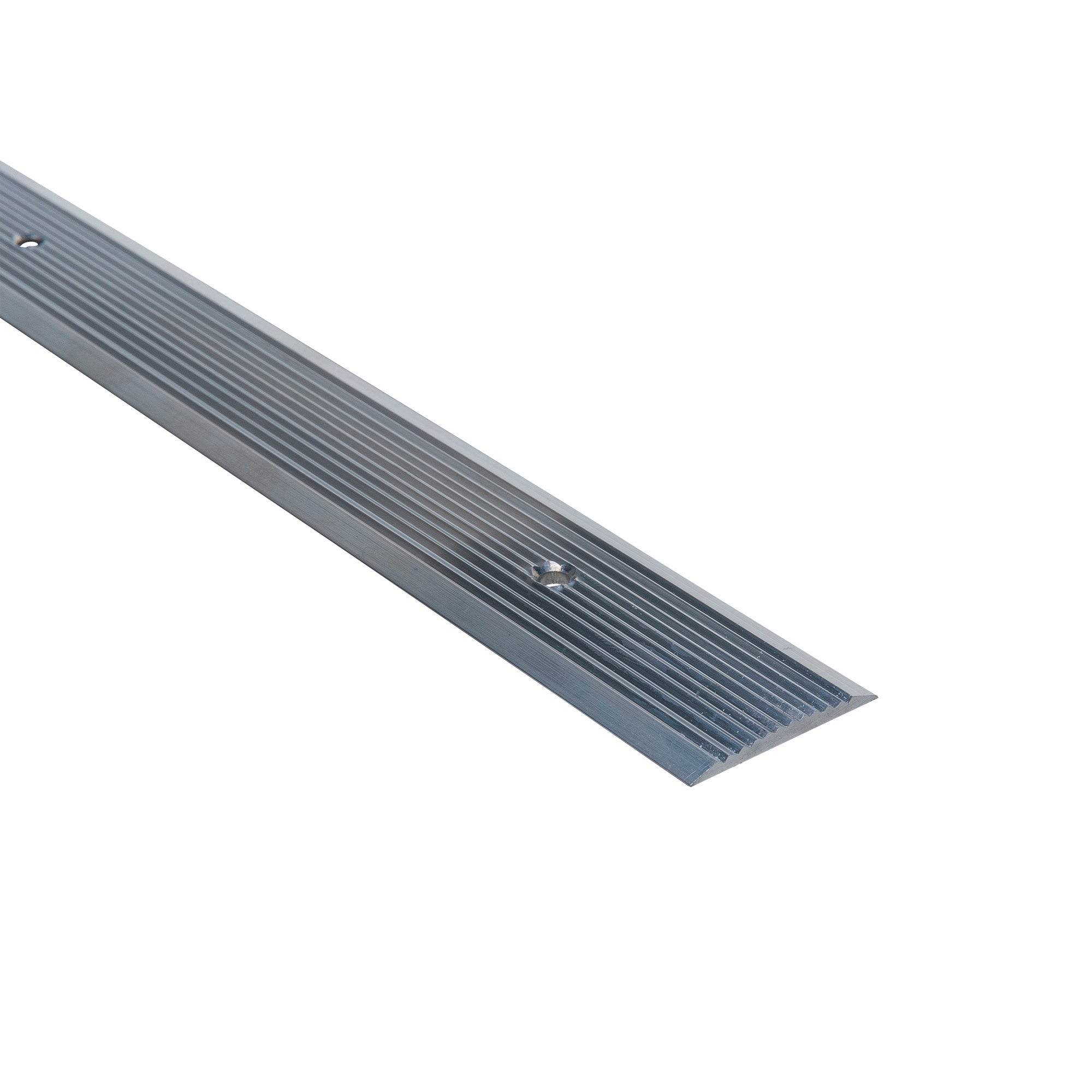 Kątownik schodowy aluminiowy biały ryflowany 20x6x1.5mm 2m