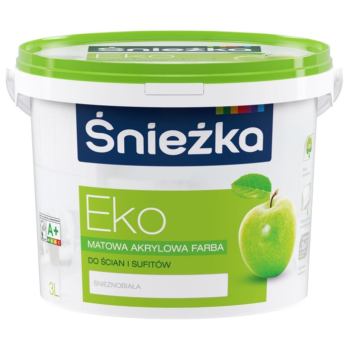 Farba Śnieżka eko biała 3L