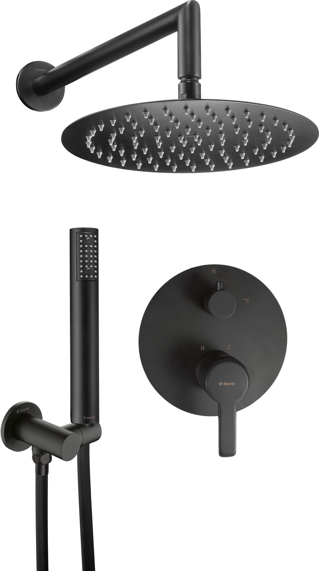 System podtynkowy prysznicowy Deante Arnika - Cejlo czarna